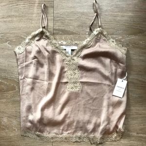 NWT Forever 21 Contemporary Lace Satin Cami